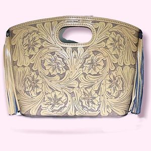 Hand-Carved Leather Handbag